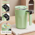 400ML Self Stirring Coffee Mug with Temperature Display Stainless Steel Mixer Rechargeable Automatic Stirring Cup with Lid 2026